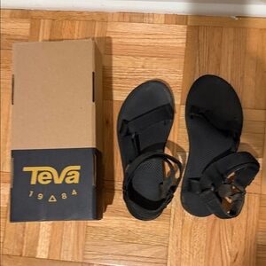 Teva Black Adjustable Sandals